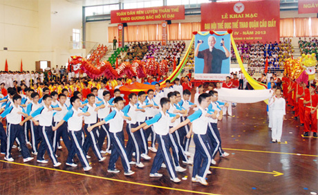 3.000 người tham gia lễ khai mạc Đại hội TDTT Thủ đô lần thứ 8