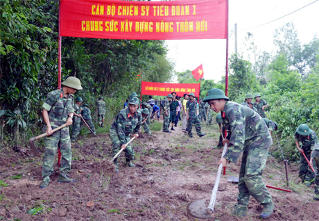 Quân đội thực hiện tốt chức năng đội quân công tác, nâng cao hiệu quả công tác dân vận trong tình hình mới