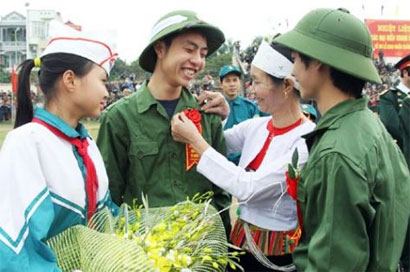 Các địa phương tích cực chuẩn bị, tổ chức giao nhận quân đợt 1-2013