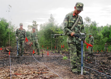 Hiện đại hóa trang bị rà phá bom mìn