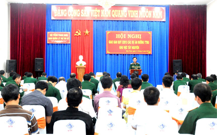 Hội nghị giao ban Quý 1-2013 các dự án đường tuần tra biên giới khu vực Tây Nguyên