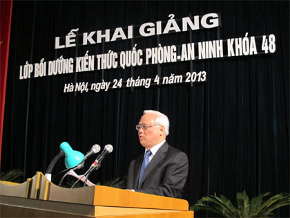 Khai giảng lớp bồi dưỡng kiến thức quốc phòng – an ninh khóa 48