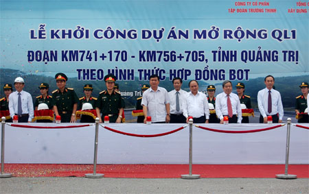 Khởi công hai dự án mở rộng Quốc lộ 1