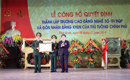 Công bố quyết định thành lập Trường Cao đẳng nghề số 19