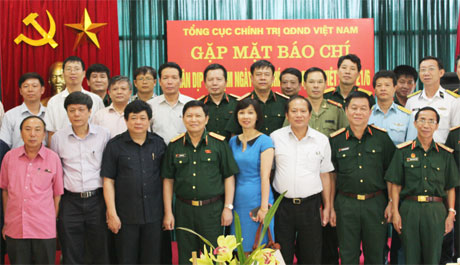 Tổng cục Chính trị gặp mặt các cơ quan thông tấn, báo chí trong và ngoài quân đội