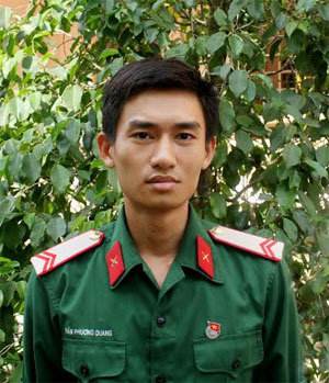 Binh nhất Trần Phương Quang: Người con hiếu thảo