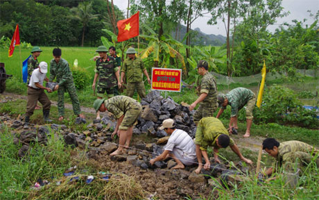 Nông thôn khởi sắc, thêm thắm tình quân dân