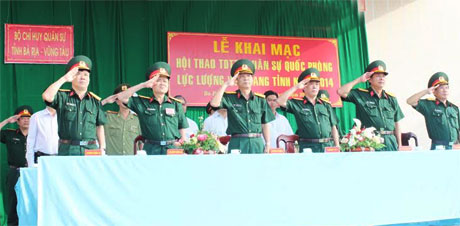 Khai mạc Hội thao TDTT- Quân sự quốc phòng năm 2014