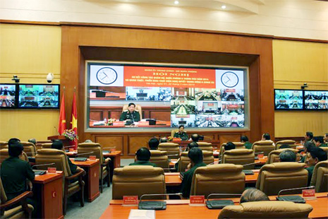 Hội nghị cán bộ chủ chốt toàn quân quán triệt, triển khai thực hiện Nghị quyết Trung ương 9