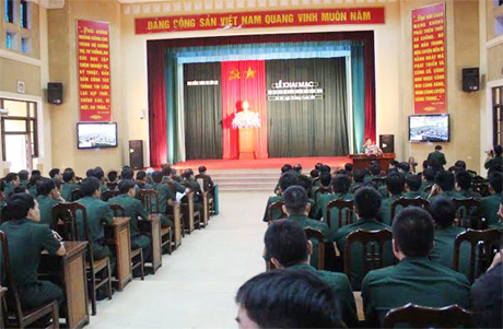 Binh chủng Thông tin liên lạc thi cán bộ huấn luyện giỏi năm 2014