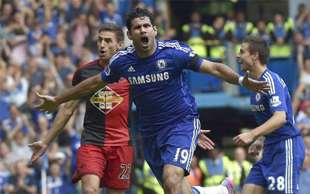 Chelsea 4-2 Swansea: Hat-trick của Diego Costa