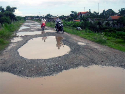 Hà Nam: Đê sông Hồng biến thành “ao”