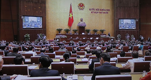 Khai mạc trọng thể Kỳ họp thứ 10, Quốc hội khóa XIII