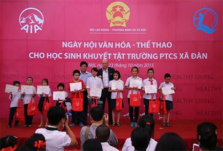 Ngày hội Văn hóa - Thể thao cho học sinh khuyết tật Trường PTCS Xã Đàn, Hà Nội