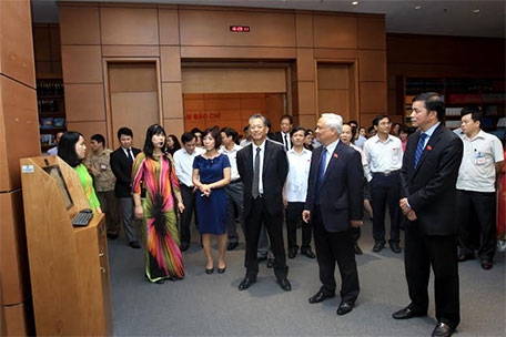 Khai trương phòng đọc của Thư viện Quốc hội tại Nhà Quốc hội