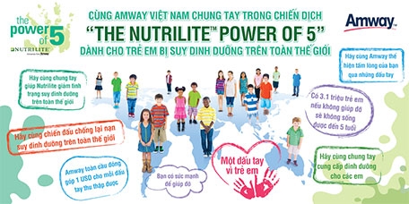 Amway Việt Nam chung tay giúp giảm tỷ lệ trẻ suy dinh dưỡng