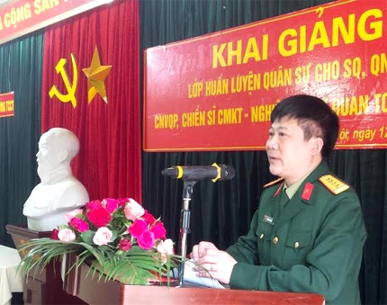 Cơ quan Tổng cục Chính trị khai giảng lớp huấn luyện quân sự