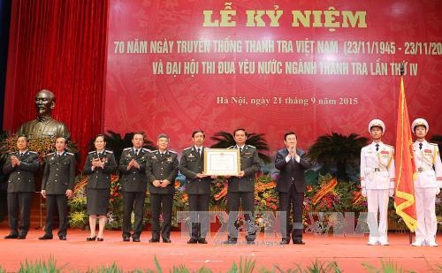 Ngành Thanh tra kỷ niệm 70 năm thành lập và đón nhận Huân chương Độc lập hạng Nhất