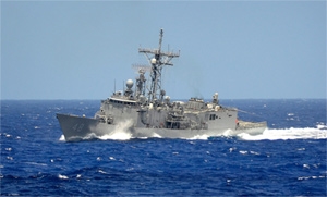 Tàu chiến Mỹ đến Campuchia diễn tập hải quân chung