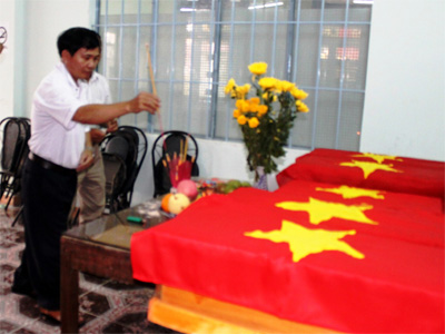 Phát hiện hài cốt liệt sĩ