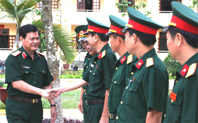Thượng tướng Nguyễn Thành Cung thăm, kiểm tra Quân đoàn 4
