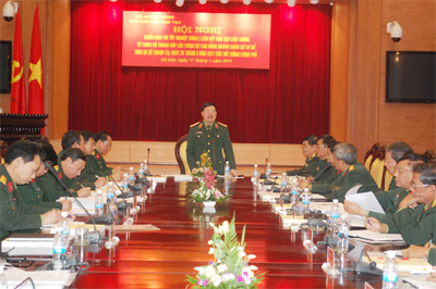 Triển khai thi tốt nghiệp khóa 1 liên kết đào tạo liên thông từ trình độ trung cấp lên cao đẳng ngành quân sự cơ sở