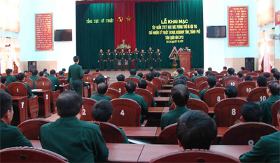 Tập huấn công tác kỹ thuật khu vực phòng thủ 
