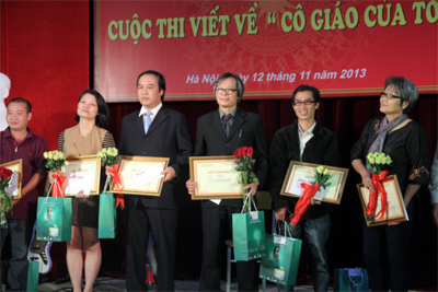 11 tác phẩm đoạt giải cuộc thi viết “Cô giáo của tôi”