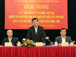 Bản Hiến pháp mới phải thể hiện được tâm nguyện của toàn Đảng, toàn dân