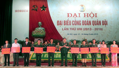 Khai mạc Đại hội đại biểu Công đoàn Quân đội lần thứ VIII