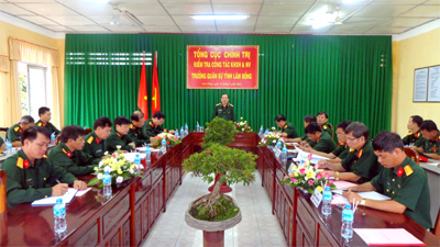 Kiểm tra công tác giáo dục KHXH và NV Trường Quân sự tỉnh Lâm Đồng