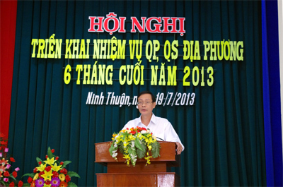 Hội nghị công tác quốc phòng quân sự các địa phương năm 2013