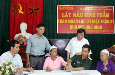 Xã hội hóa công tác giám định ADN cho liệt sĩ