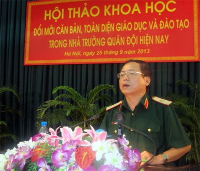 Hội thảo khoa học “Đổi mới căn bản, toàn diện giáo dục và đào tạo trong nhà trường quân đội hiện nay”