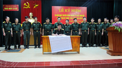 Phát động thi đua kỷ niệm 40 năm Ngày truyền thống Ngành kỹ thuật Quân đội