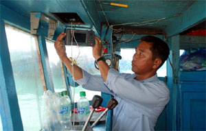 Quảng Nam : Lắp đặt thiết bị ICOM cho các nghiệp đoàn nghề cá 