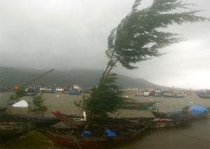 Bão số 4 gây mưa to tại các tỉnh từ Đà Nẵng đến Bình Thuận và Tây Nguyên 