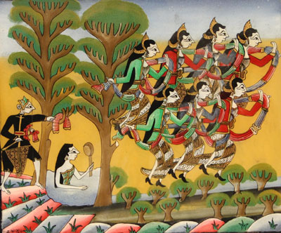 Khai trương trưng bày tranh kính Indonesia