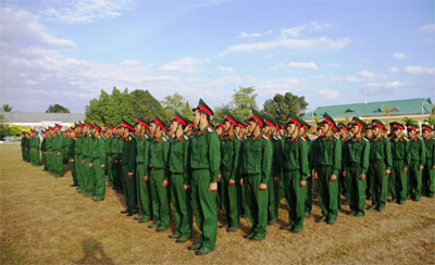 Khai mạc huấn luyện chiến sĩ mới đợt 1 năm 2014