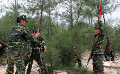 Huyện Phú Vang diễn tập khu vực phòng thủ năm 2014