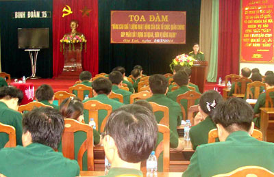 Binh đoàn 15: Nâng cao chất lượng các tổ chức quần chúng