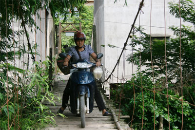 Cầu treo trên địa bàn tỉnh Thái Nguyên xuống cấp nghiêm trọng