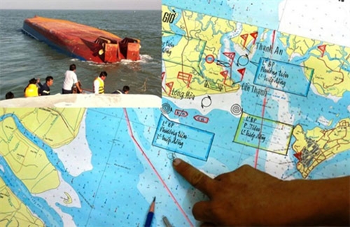 Vụ chìm tàu trên sông Soài Rạp: Đã tiếp cận được vị trí tàu Hoàng Phúc 18 bị chìm 