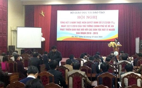 Tổng kết Đề án phát triển giáo dục đối với các dân tộc rất ít người 