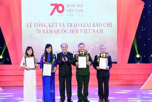 Lễ tổng kết và trao Giải báo chí “70 năm Quốc hội Việt Nam”