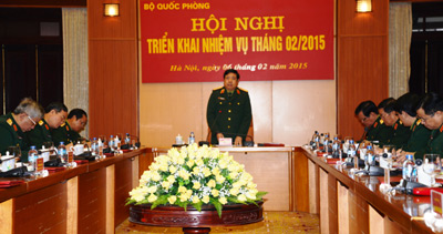  Bộ Quốc phòng triển khai nhiệm vụ tháng 2-2015