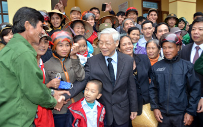 Tổng Bí thư Nguyễn Phú Trọng thăm và làm việc tại Quảng Bình