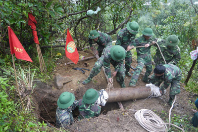 Vô hiệu hóa thành công quả bom nặng 500 cân Anh