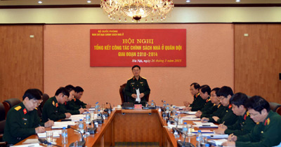 Bộ Quốc phòng sẽ ưu tiên nhà công vụ cho sĩ quan cấp thấp