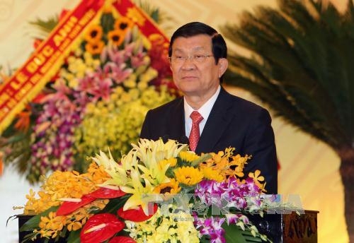 Chủ tịch nước Trương Tấn Sang dự Đại hội đại biểu Đảng bộ tỉnh Thanh Hóa